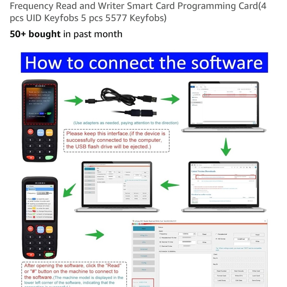 Handheld RFID Writer - Blue - Picture 4 of 7